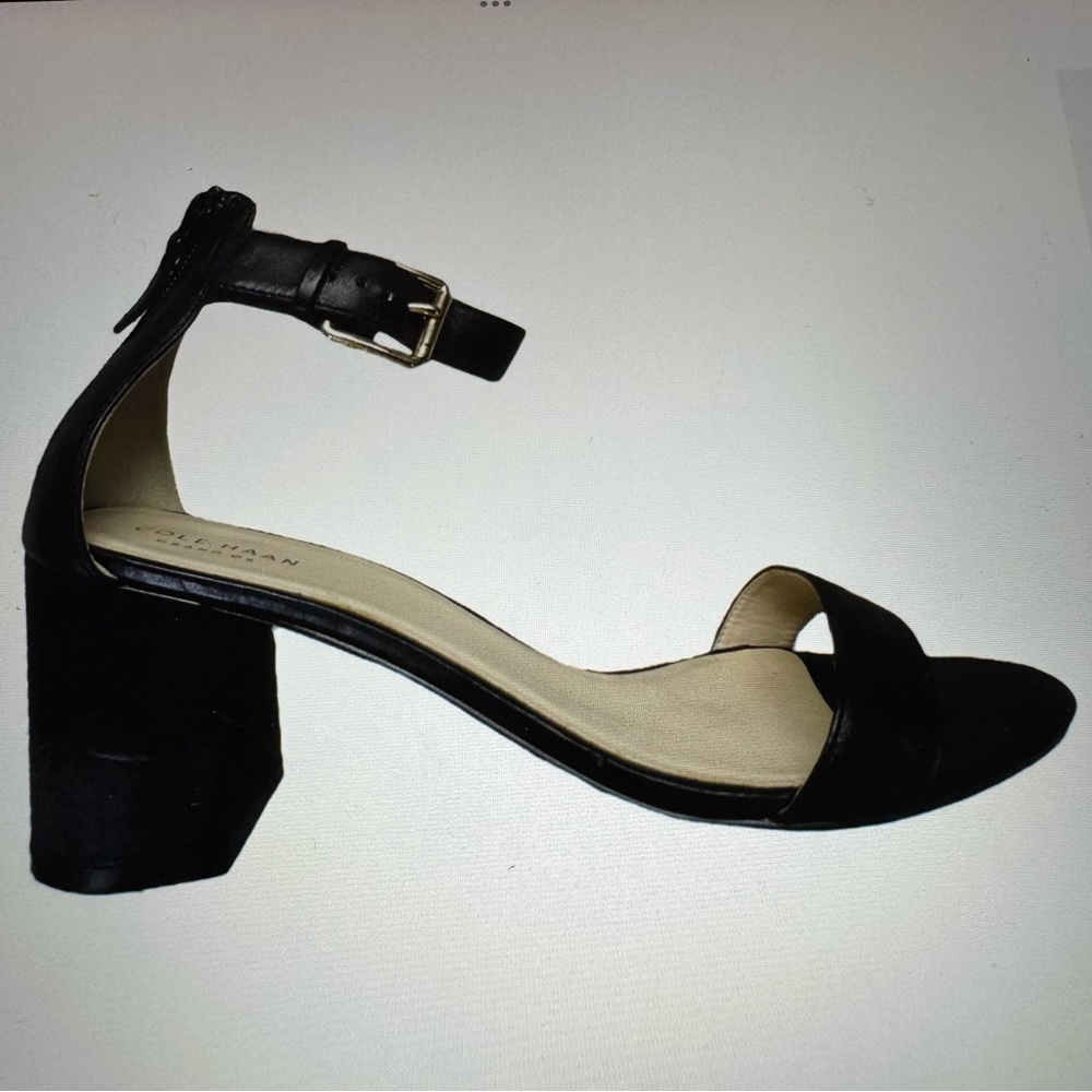 NWOT Cole Haan Grand os Block Sandal-Black
